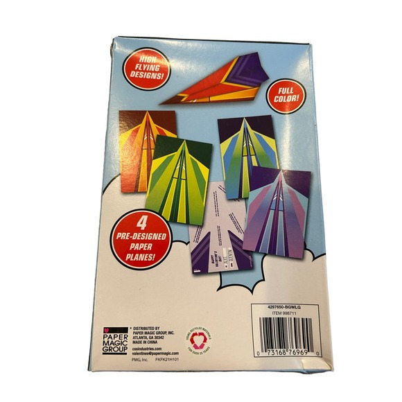 Studio 2/14 Valentines Cards Kids 60 Paper Airplanes New - Picture 3 of 3